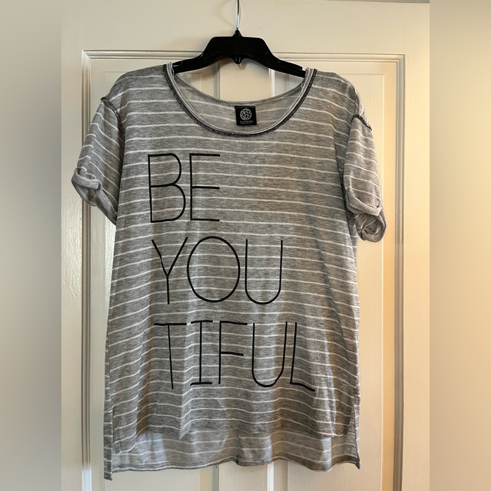 Bobeau “be you tiful” t-shirt. Size large.